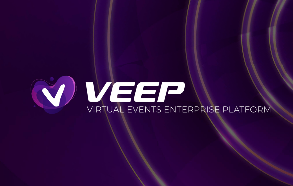 VEEP logo representing innovative solutions for hybrid event management in the post-Covid era.