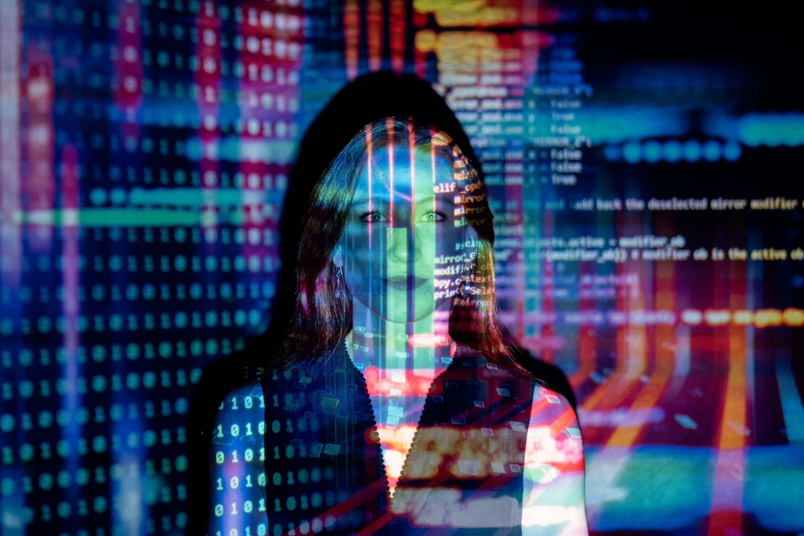 llustration of AI integrating with digital projects, featuring icons of chatbots, data analytics, and automation tools.